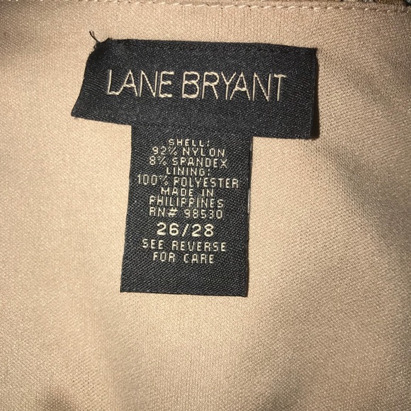 Lane Bryant Pink/Brown/Tan Lace Top 26/28 - Picture 4 of 4